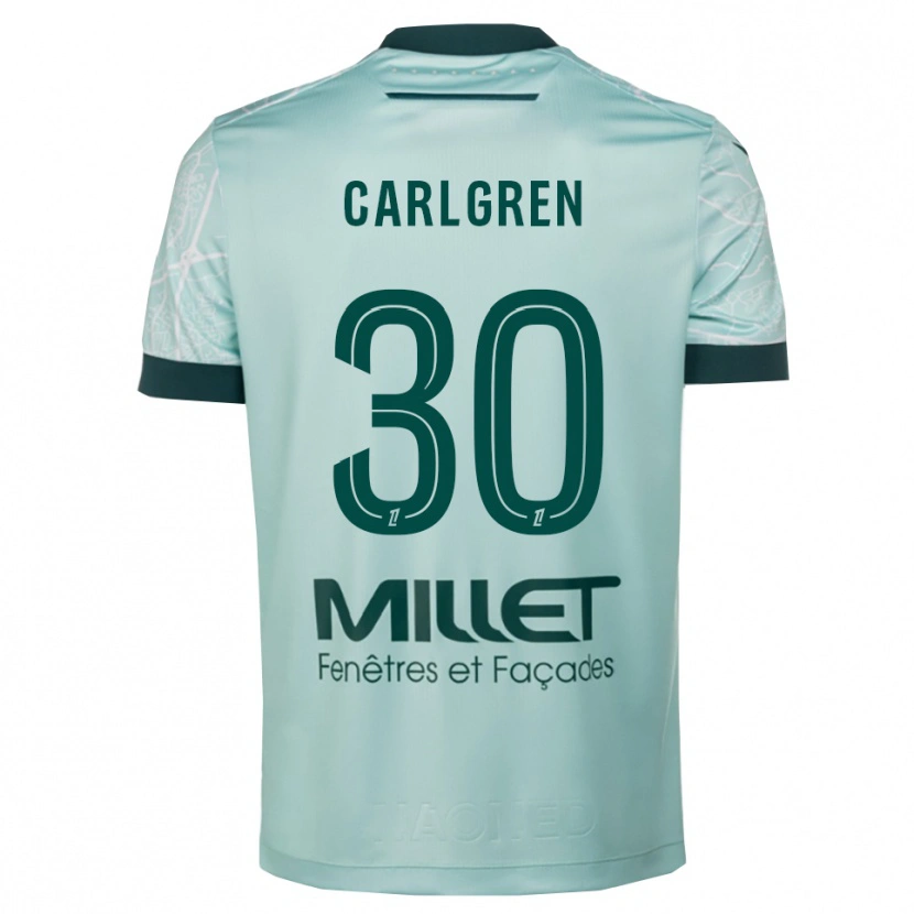 Danxen Dámské Patrik Carlgren #30 Zelená Bílá Daleko Hráčské Dresy 2025/26 Dres