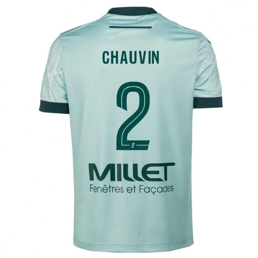 Danxen Dámské Yoann Chauvin #2 Zelená Bílá Daleko Hráčské Dresy 2025/26 Dres