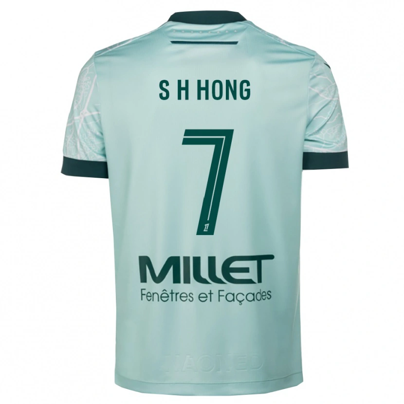 Danxen Dámské Hyun-Seok Hong #7 Zelená Bílá Daleko Hráčské Dresy 2025/26 Dres