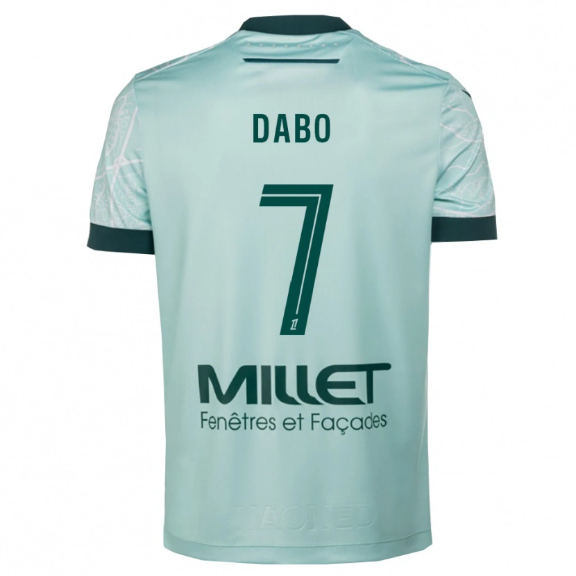Danxen Dámské Moustapha Dabo #7 Zelená Bílá Daleko Hráčské Dresy 2025/26 Dres