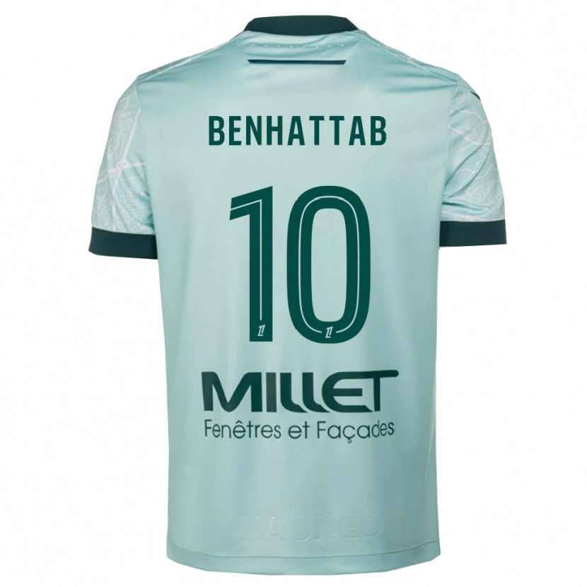 Danxen Dámské Yassine Benhattab #10 Zelená Bílá Daleko Hráčské Dresy 2025/26 Dres