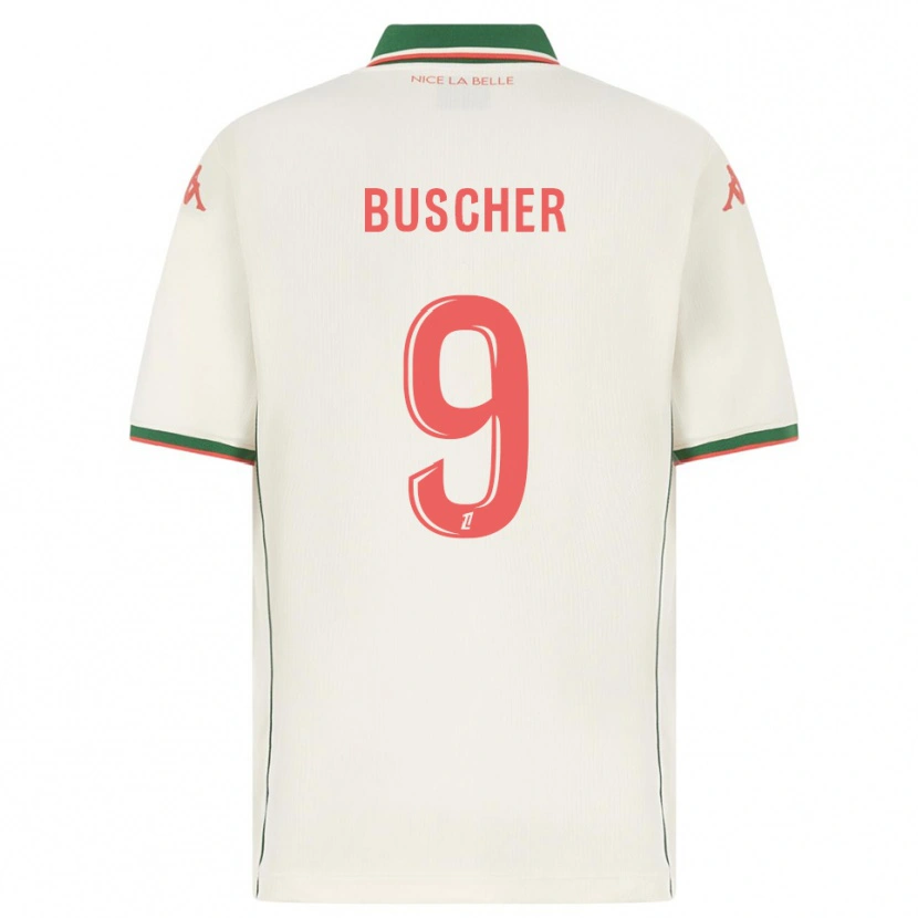 Danxen Dámské Mickaël Buscher #9 Bílá Zelená Daleko Hráčské Dresy 2025/26 Dres