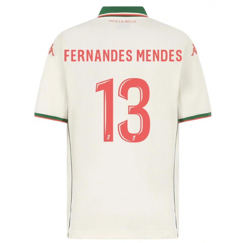 Danxen Dámské Mathis Fernandes Mendes #13 Bílá Zelená Daleko Hráčské Dresy 2025/26 Dres