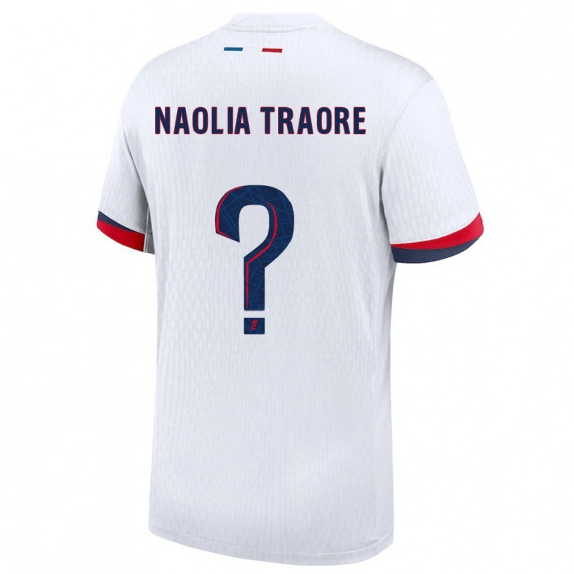 Danxen Dámské Naolia Traore #0 Bílá Červená Daleko Hráčské Dresy 2025/26 Dres