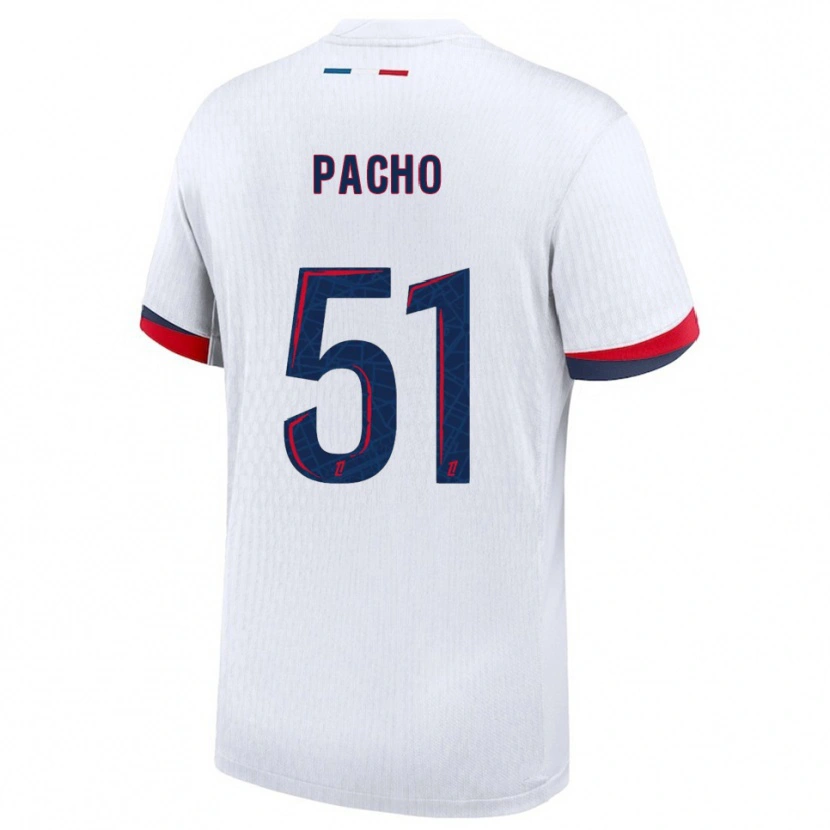 Danxen Dámské Willian Pacho #51 Bílá Červená Daleko Hráčské Dresy 2025/26 Dres