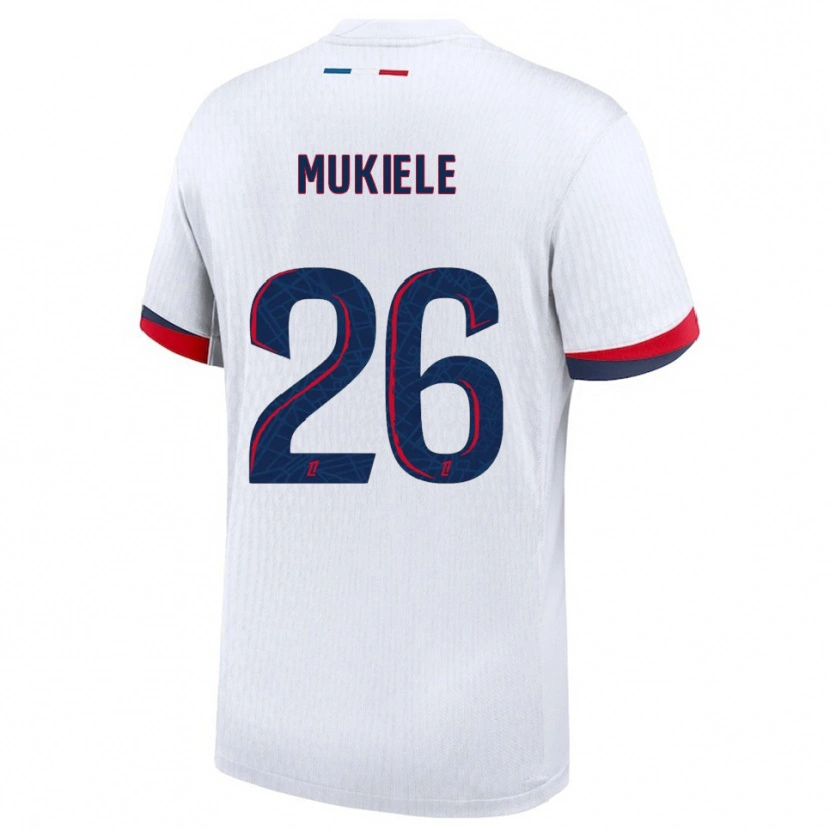 Danxen Dámské Nordi Mukiele #26 Bílá Červená Daleko Hráčské Dresy 2025/26 Dres