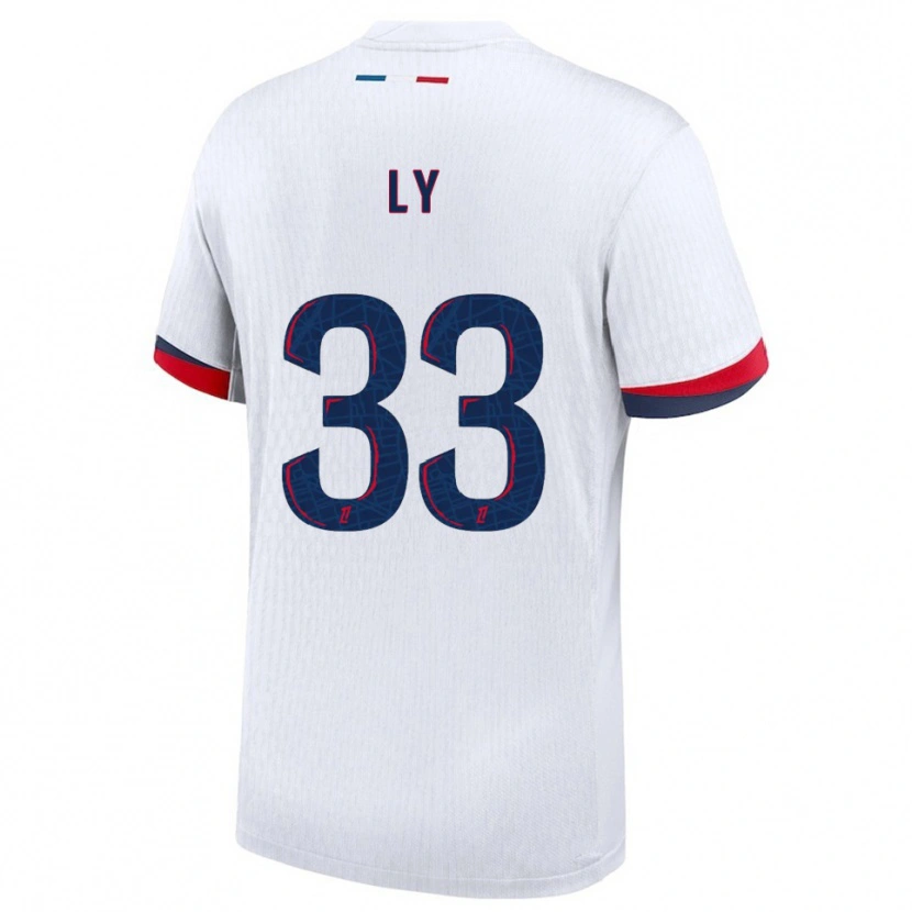Danxen Dámské Elijah Ly #33 Bílá Červená Daleko Hráčské Dresy 2025/26 Dres