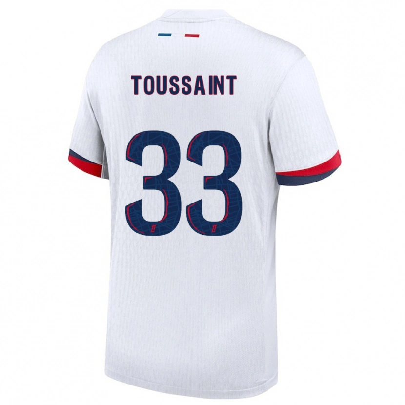 Danxen Dámské Océane Toussaint #33 Bílá Červená Daleko Hráčské Dresy 2025/26 Dres
