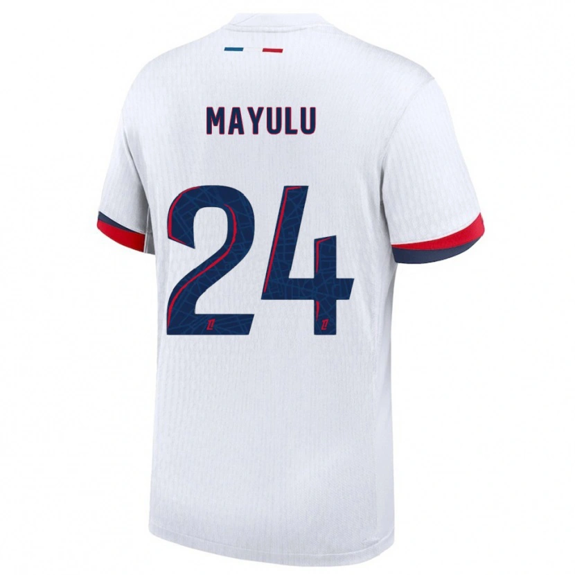 Danxen Dámské Senny Mayulu #24 Bílá Červená Daleko Hráčské Dresy 2025/26 Dres