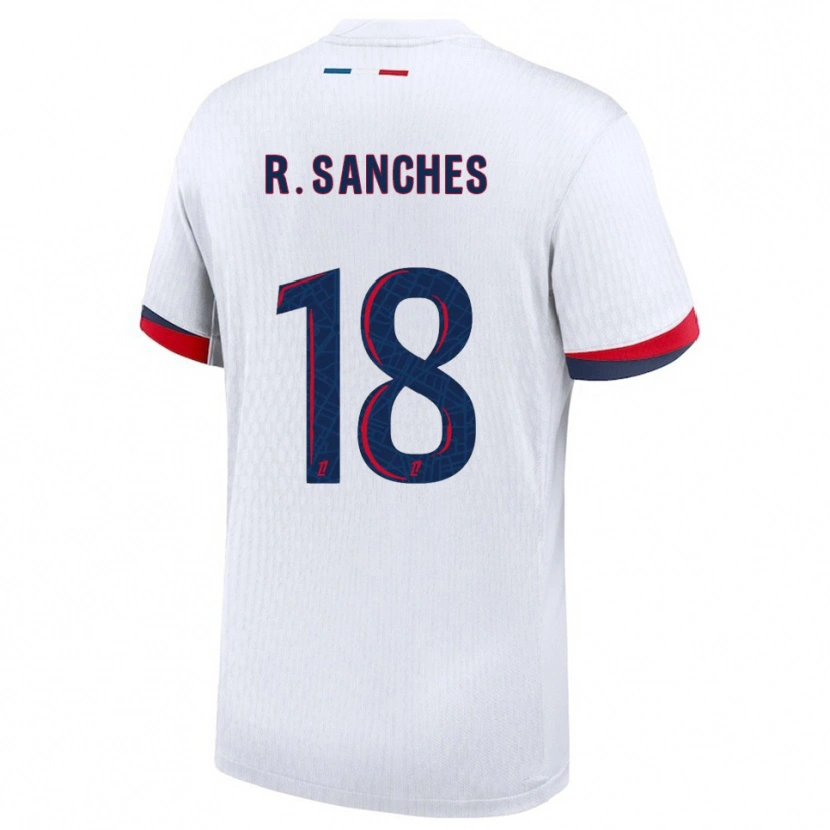 Danxen Dámské Renato Sanches #18 Bílá Červená Daleko Hráčské Dresy 2025/26 Dres