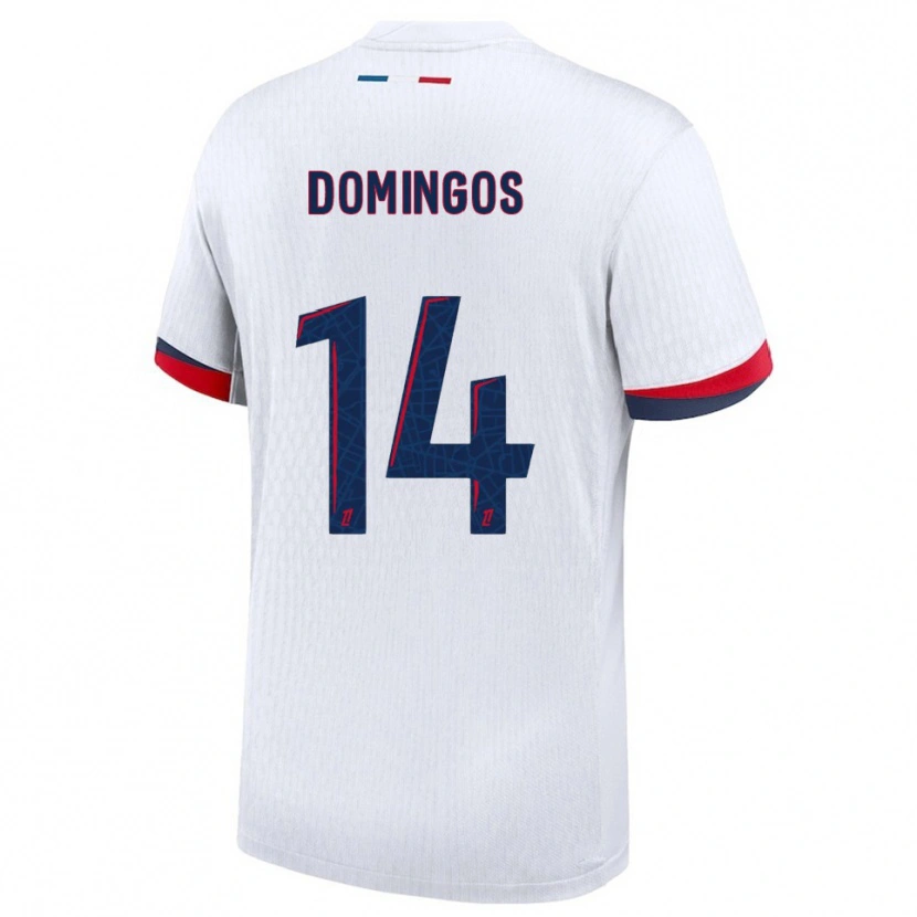 Danxen Dámské Fabio Domingos #14 Bílá Červená Daleko Hráčské Dresy 2025/26 Dres