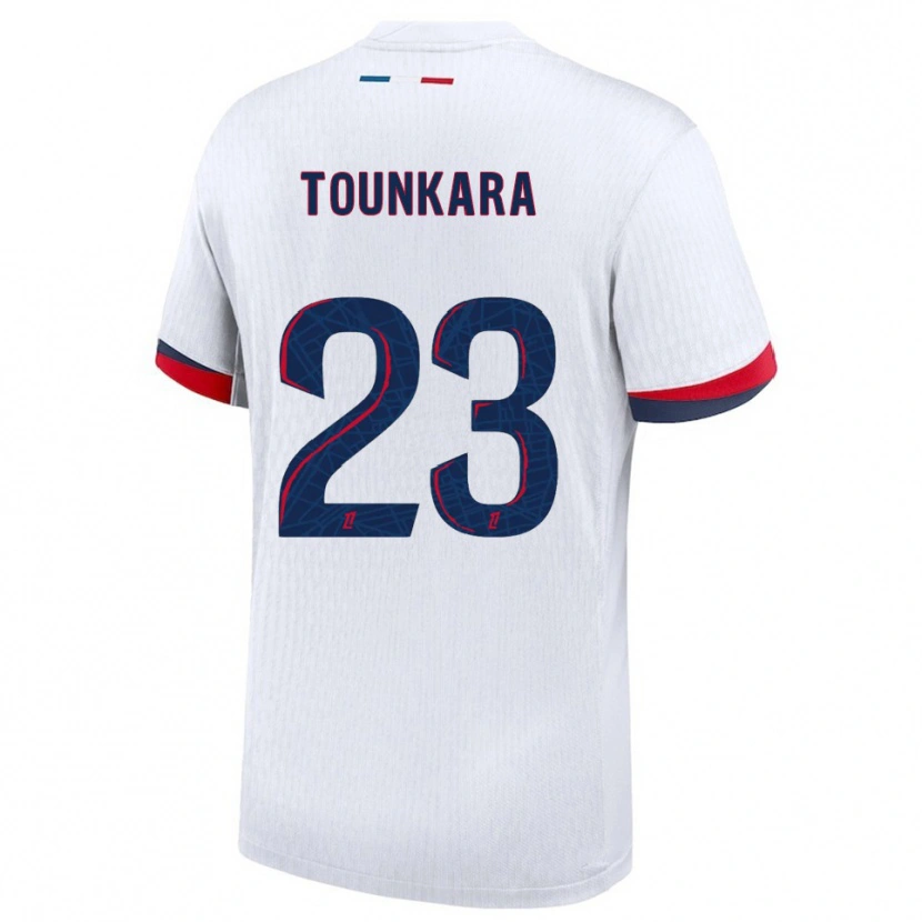 Danxen Dámské Aïssatou Tounkara #23 Bílá Červená Daleko Hráčské Dresy 2025/26 Dres