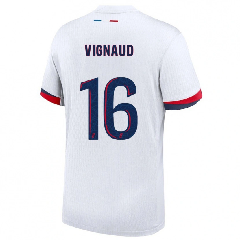 Danxen Dámské Arthur Vignaud #16 Bílá Červená Daleko Hráčské Dresy 2025/26 Dres