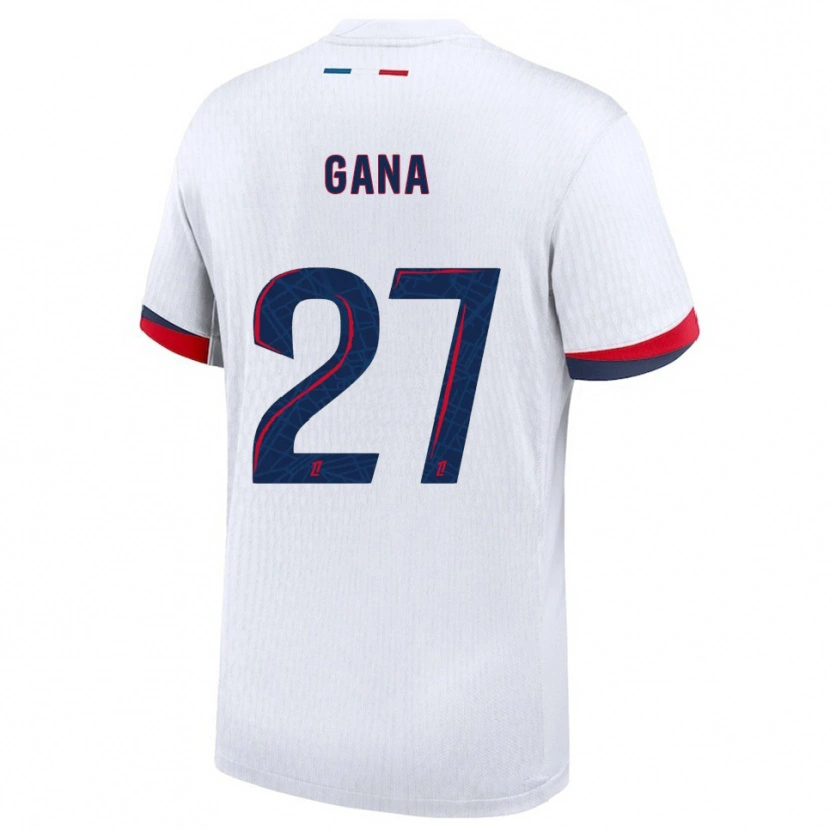 Danxen Dámské Idrissa Gana Gueye #27 Bílá Červená Daleko Hráčské Dresy 2025/26 Dres