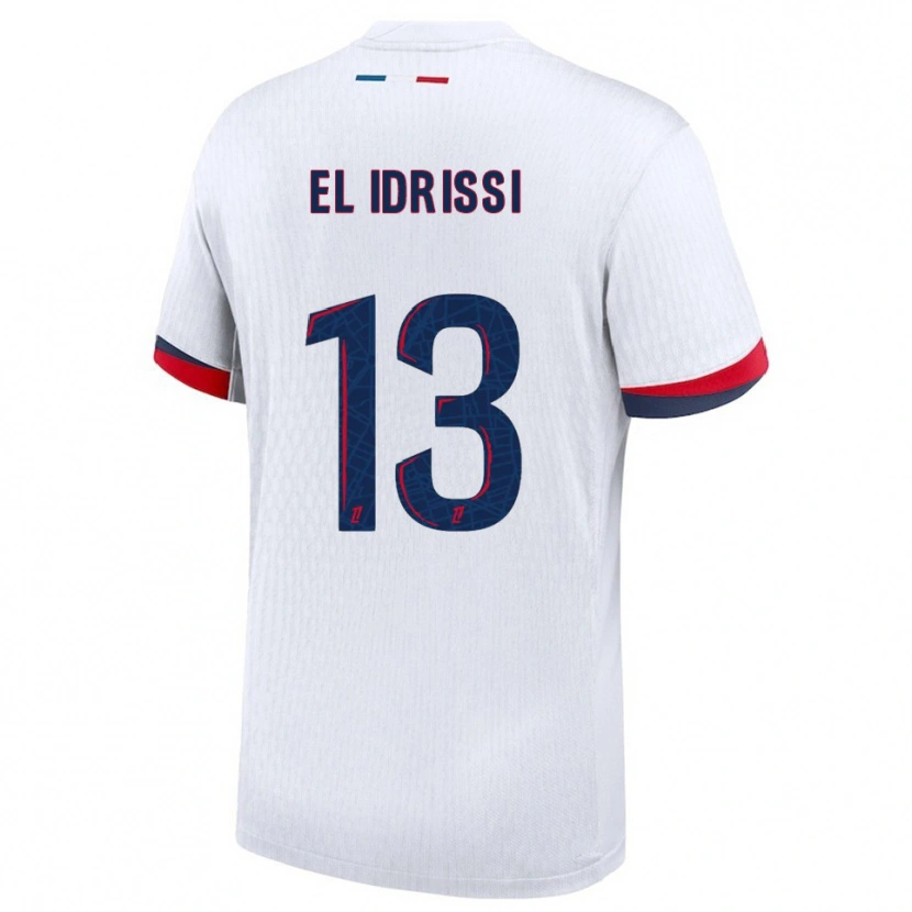 Danxen Dámské Mohamed-Amine El Idrissi #13 Bílá Červená Daleko Hráčské Dresy 2025/26 Dres