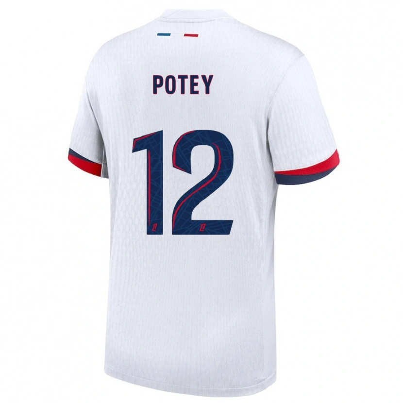 Danxen Dámské Keahson Potey #12 Bílá Červená Daleko Hráčské Dresy 2025/26 Dres