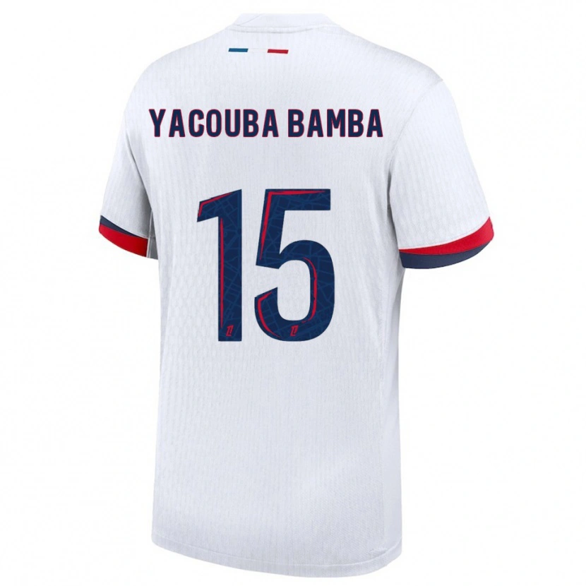 Danxen Dámské Ben Yacouba Bamba #15 Bílá Červená Daleko Hráčské Dresy 2025/26 Dres