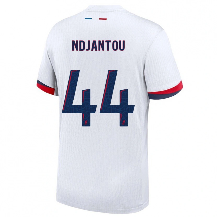 Danxen Dámské Quentin Ndjantou #44 Bílá Červená Daleko Hráčské Dresy 2025/26 Dres