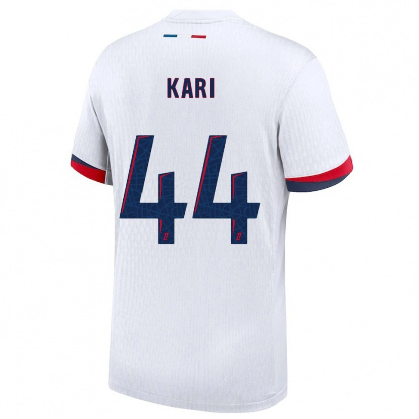 Danxen Dámské Ayman Kari #44 Bílá Červená Daleko Hráčské Dresy 2025/26 Dres