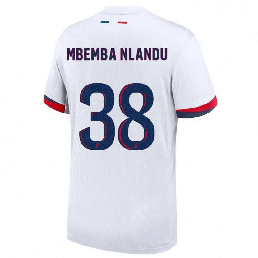 Danxen Dámské Emmanuel Mbemba #38 Bílá Červená Daleko Hráčské Dresy 2025/26 Dres