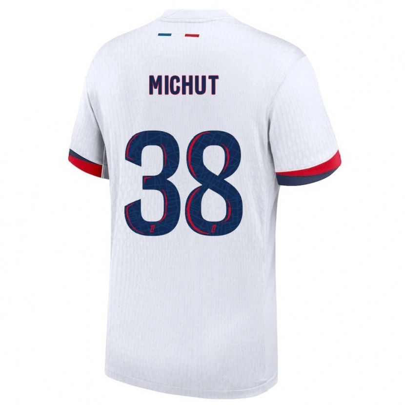 Danxen Dámské Edouard Michut #38 Bílá Červená Daleko Hráčské Dresy 2025/26 Dres