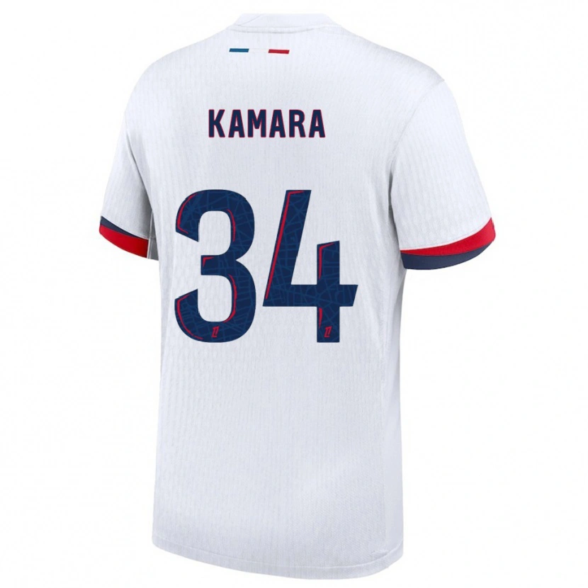 Danxen Dámské Noham Kamara #34 Bílá Červená Daleko Hráčské Dresy 2025/26 Dres