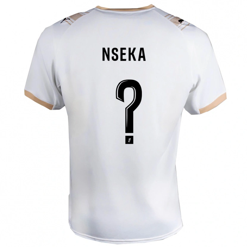 Danxen Dámské Nelson Nseka #0 Bílá Černá Daleko Hráčské Dresy 2025/26 Dres