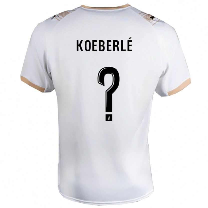 Danxen Dámské Samuel Koeberlé #0 Bílá Černá Daleko Hráčské Dresy 2025/26 Dres