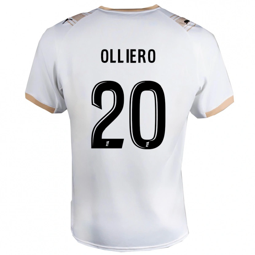 Danxen Dámské Alexandre Olliero #20 Bílá Černá Daleko Hráčské Dresy 2025/26 Dres
