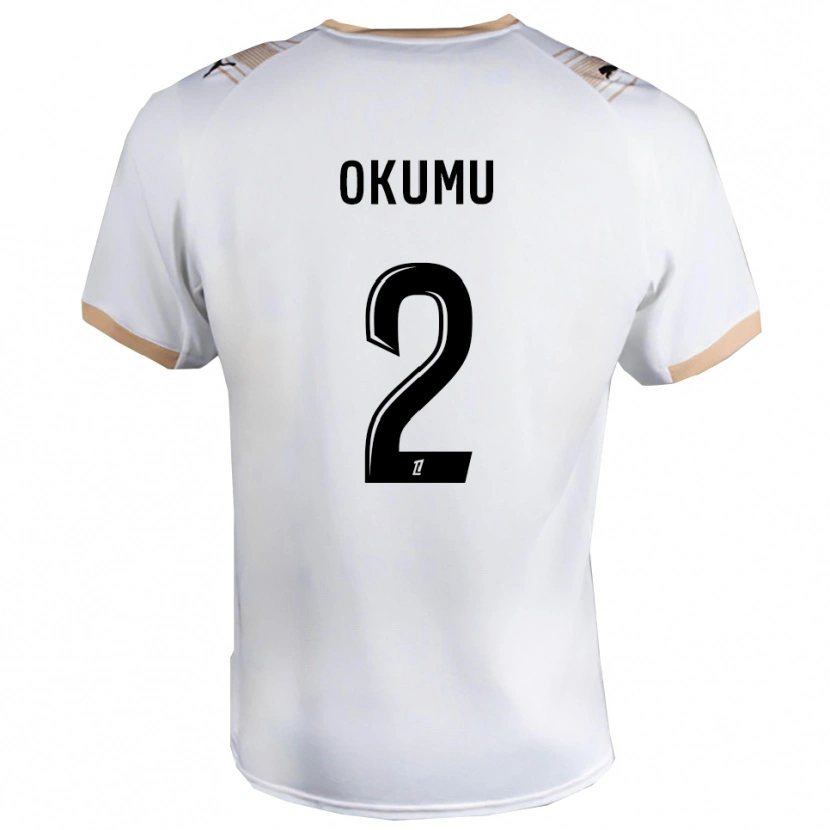 Danxen Dámské Joseph Okumu #2 Bílá Černá Daleko Hráčské Dresy 2025/26 Dres