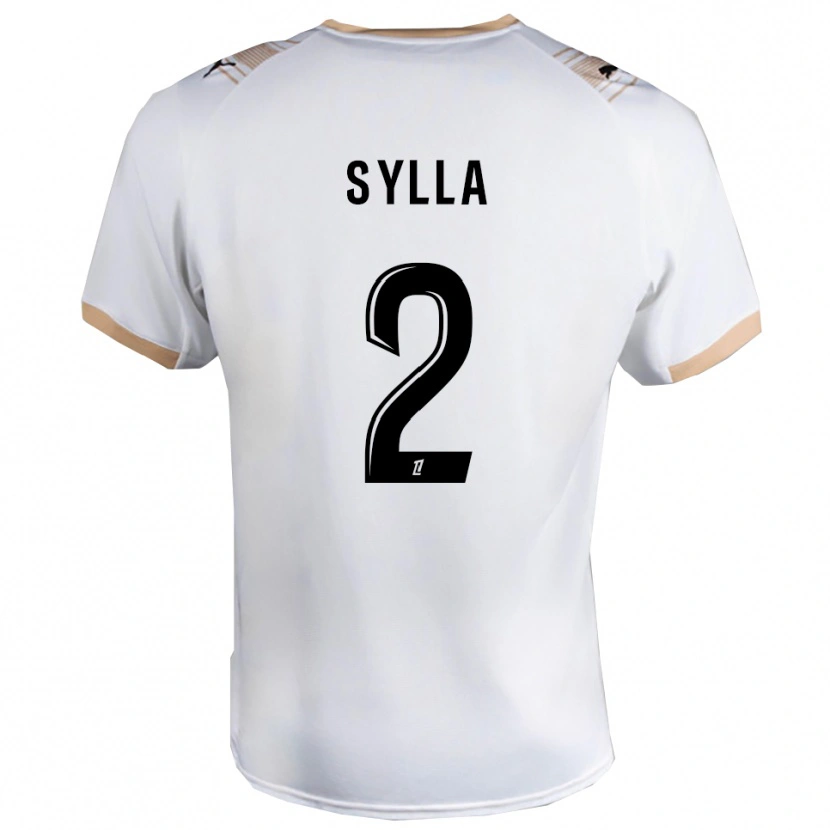 Danxen Dámské Mohamed Sylla #2 Bílá Černá Daleko Hráčské Dresy 2025/26 Dres