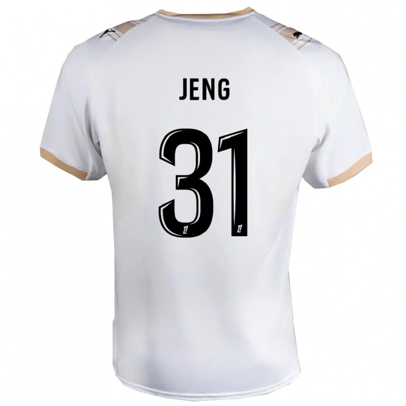 Danxen Dámské Malcolm Jeng #31 Bílá Černá Daleko Hráčské Dresy 2025/26 Dres