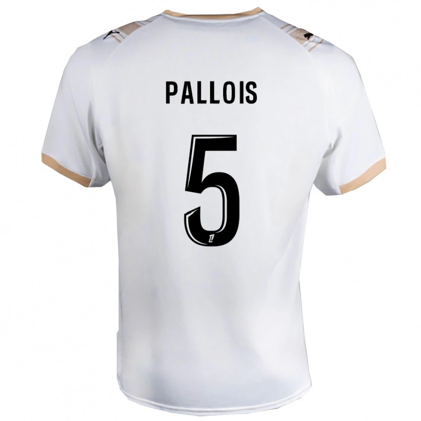 Danxen Dámské Nicolas Pallois #5 Bílá Černá Daleko Hráčské Dresy 2025/26 Dres