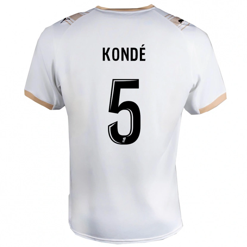 Danxen Dámské Jean-Charles Kondé #5 Bílá Černá Daleko Hráčské Dresy 2025/26 Dres