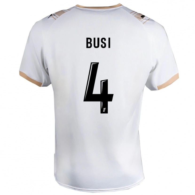 Danxen Dámské Maxime Busi #4 Bílá Černá Daleko Hráčské Dresy 2025/26 Dres