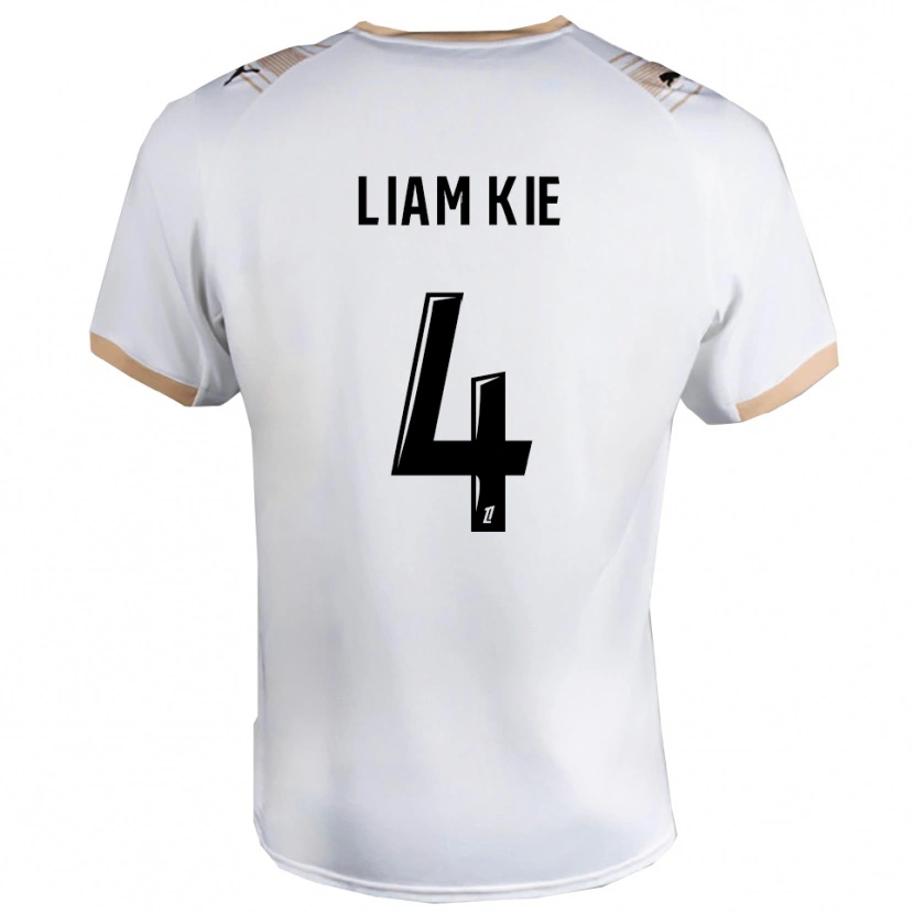 Danxen Dámské Khalil-Liam Kie #4 Bílá Černá Daleko Hráčské Dresy 2025/26 Dres