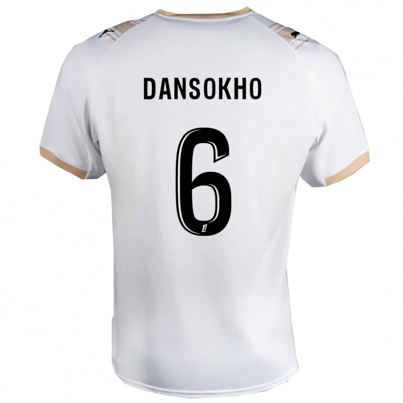 Danxen Dámské Ansoumana Dansokho #6 Bílá Černá Daleko Hráčské Dresy 2025/26 Dres
