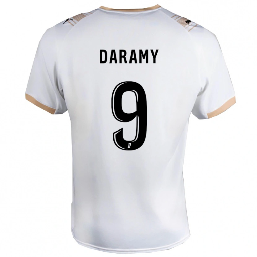 Danxen Dámské Mohamed Daramy #9 Bílá Černá Daleko Hráčské Dresy 2025/26 Dres