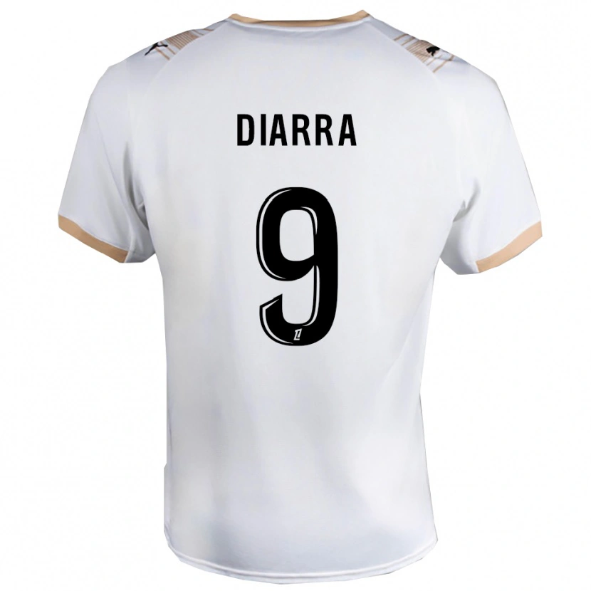 Danxen Dámské Thiemoko Diarra #9 Bílá Černá Daleko Hráčské Dresy 2025/26 Dres