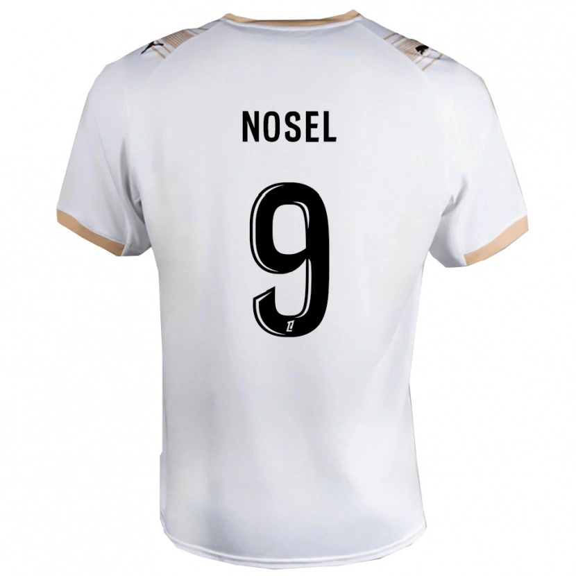 Danxen Dámské Adam Nosel #9 Bílá Černá Daleko Hráčské Dresy 2025/26 Dres