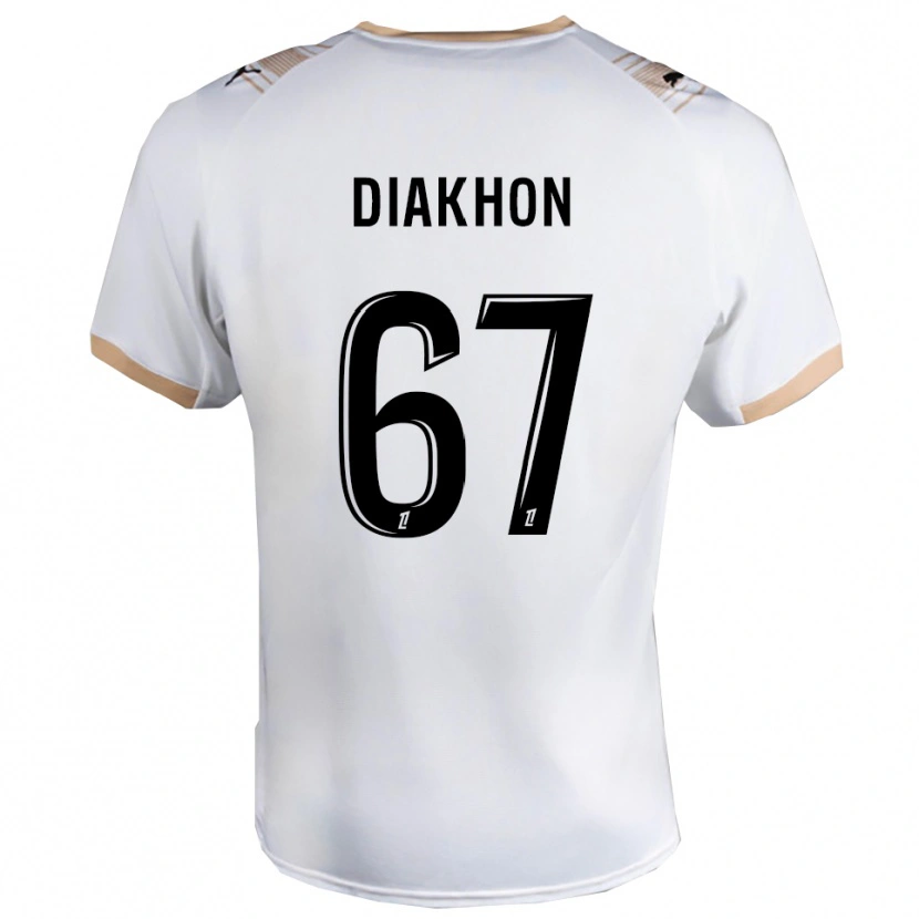 Danxen Dámské Mamadou Diakhon #67 Bílá Černá Daleko Hráčské Dresy 2025/26 Dres