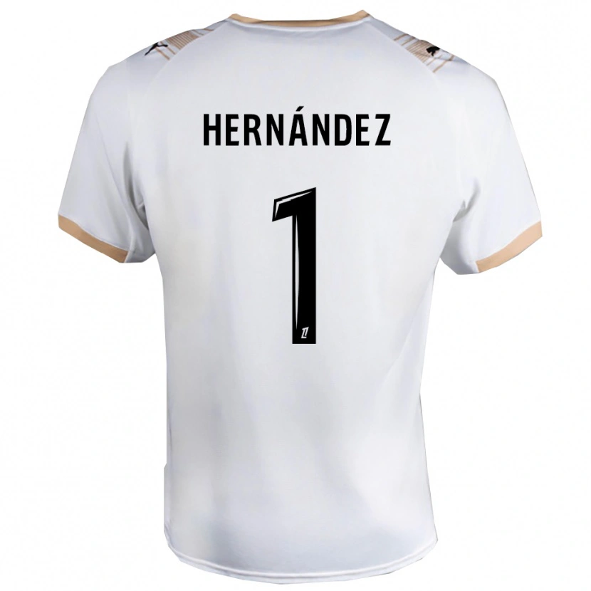 Danxen Dámské Melvin Hernández #1 Bílá Černá Daleko Hráčské Dresy 2025/26 Dres