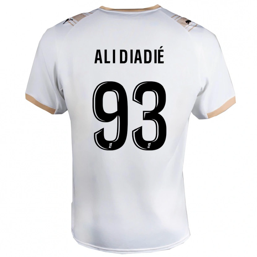 Danxen Dámské Mohamed Ali Diadié #93 Bílá Černá Daleko Hráčské Dresy 2025/26 Dres