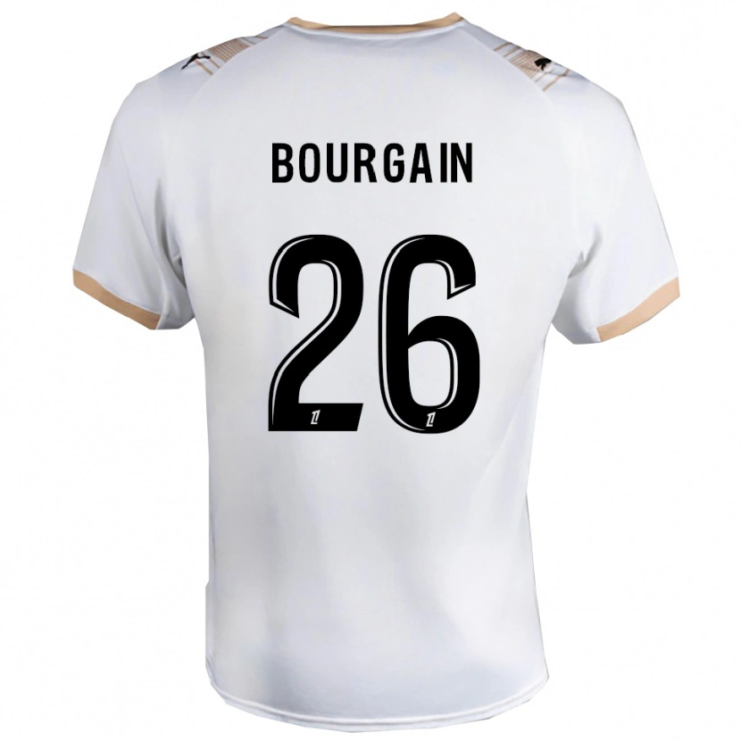 Danxen Dámské Léa Bourgain #26 Bílá Černá Daleko Hráčské Dresy 2025/26 Dres