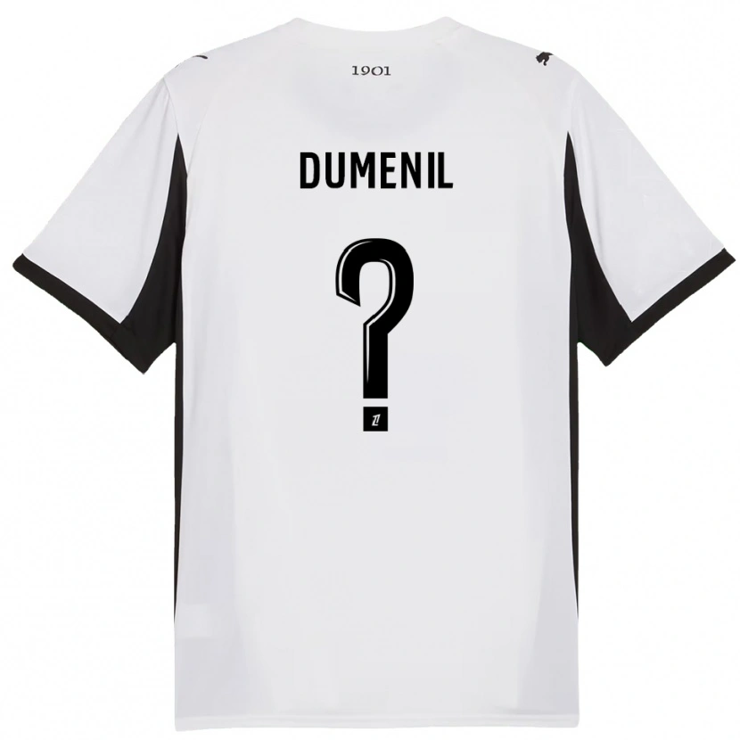 Danxen Dámské Kylian Dumenil #0 Bílá Černá Daleko Hráčské Dresy 2025/26 Dres