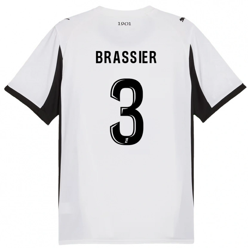 Danxen Dámské Lilian Brassier #3 Bílá Černá Daleko Hráčské Dresy 2025/26 Dres