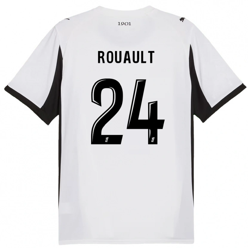 Danxen Dámské Anthony Rouault #24 Bílá Černá Daleko Hráčské Dresy 2025/26 Dres