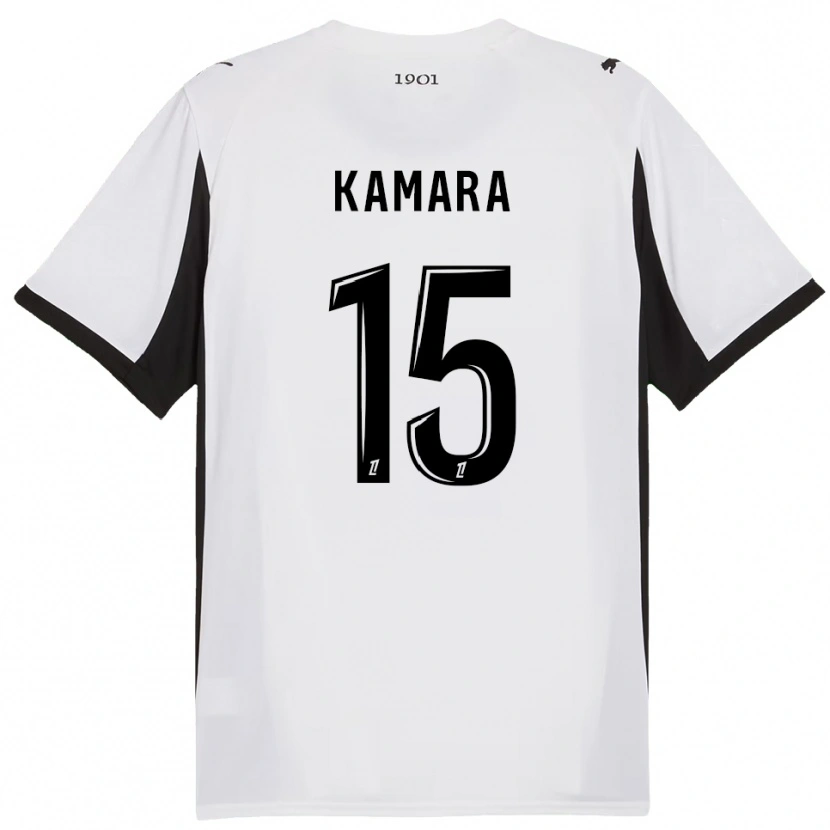 Danxen Dámské Glen Kamara #15 Bílá Černá Daleko Hráčské Dresy 2025/26 Dres
