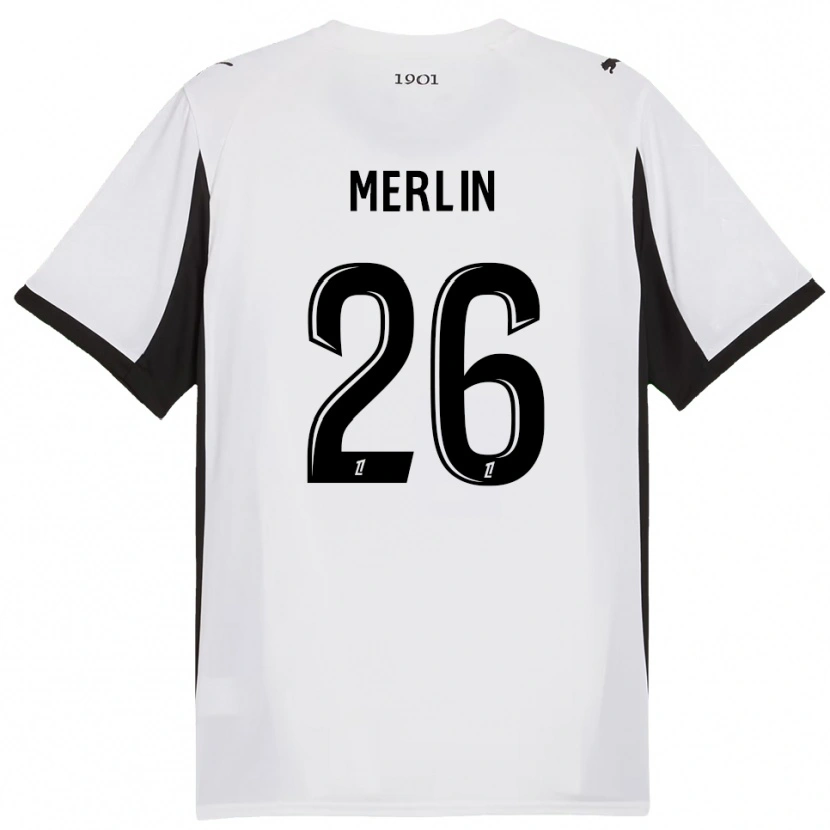 Danxen Dámské Quentin Merlin #26 Bílá Černá Daleko Hráčské Dresy 2025/26 Dres