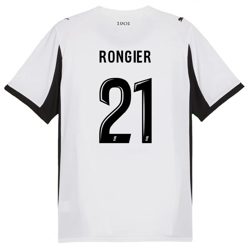 Danxen Dámské Valentin Rongier #21 Bílá Černá Daleko Hráčské Dresy 2025/26 Dres
